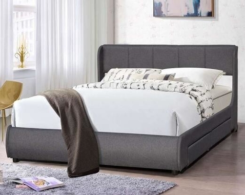 Modern King Size Döşemeli Platform Yatak Rahat Başlık Yatağı