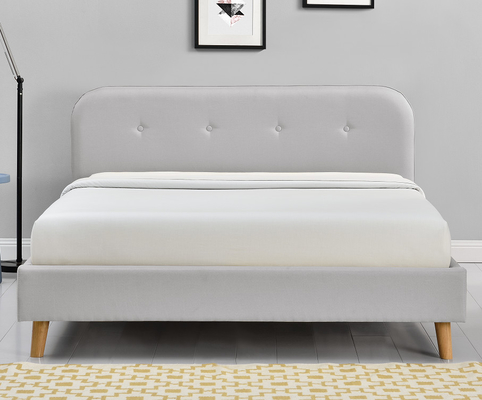 ODM Tepeli Döşemeli Kraliçe Platform Yatak Modern Basit 140x200Cm
