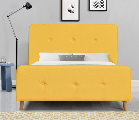 Sarı Tepeli Döşemeli Platform Yatak King Size Casual Yatak odası arıyorum