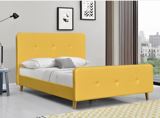 Sarı Tepeli Döşemeli Platform Yatak King Size Casual Yatak odası arıyorum