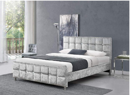 Kristal Düğme Avrupa Tarzı King Size Yatak Çerçevesi, Başlık Herhangi Bir Renk