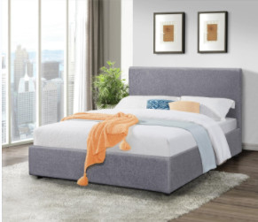 Modern tasarım keten kumaş Kral Boyutu Tufted depolama Yatak Çerçeve BSCI
