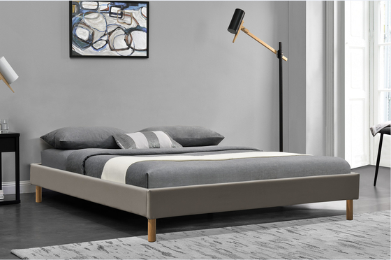 Contemporary King Döşemeli Platform Yatak King Assemble PU Deri 140x190Cm