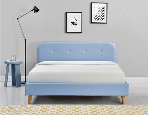 ODM Tepeli Döşemeli Kraliçe Platform Yatak Modern Basit 140x200Cm
