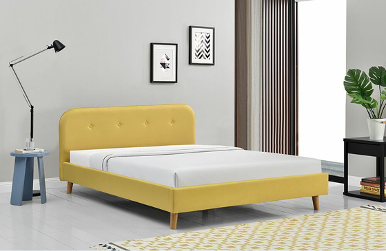 ODM Tepeli Döşemeli Kraliçe Platform Yatak Modern Basit 140x200Cm