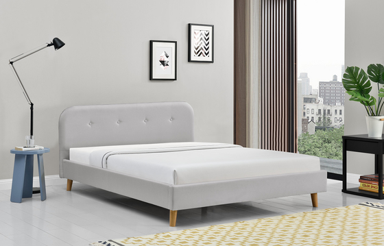 ODM Tepeli Döşemeli Kraliçe Platform Yatak Modern Basit 140x200Cm