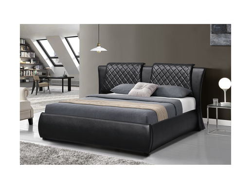 Depolama CE Sertifikası ile Kontrplak Bendwood Çift Faux Deri Yatak