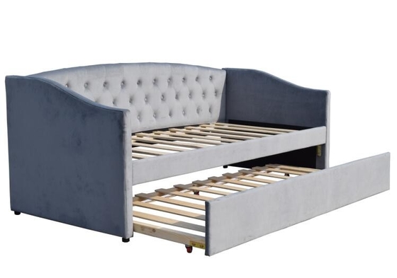 Tepeli İkiz Döşemeli Tekerlekli Daybed Cruve Shape