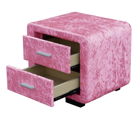 Küçük ve pratik kumaş yatak yanı pembe masa mağaza için uygun CE